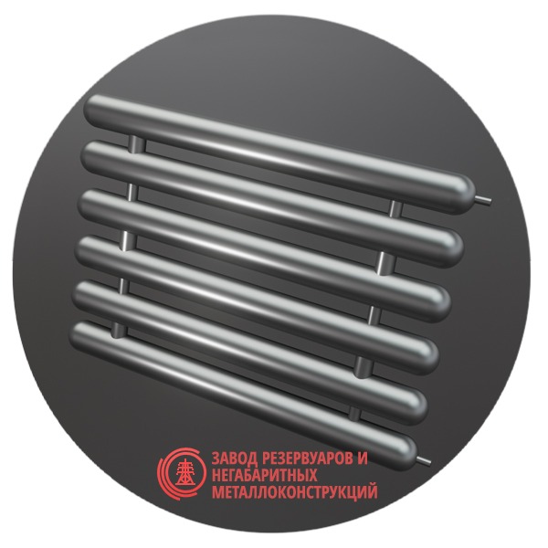 Регистры отопления шестирядные РСЭ-6x114x4.0-2000 мм