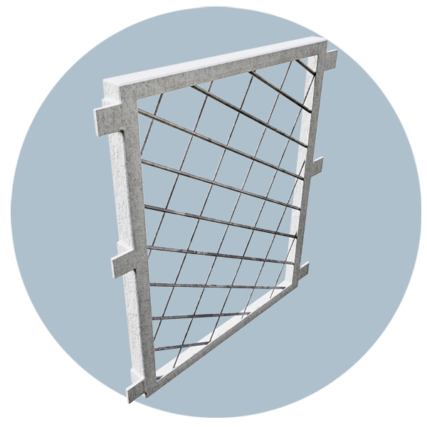Решетка стационарная наружная