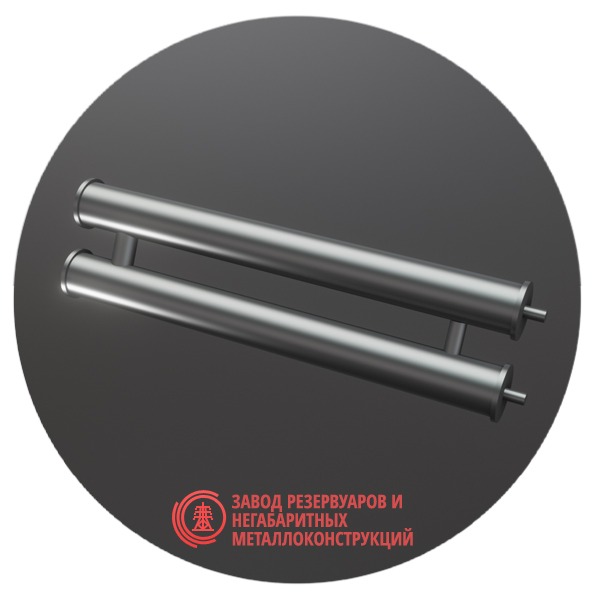 Регистры отопления двухрядные РСП-2x57x2.5-5000 мм