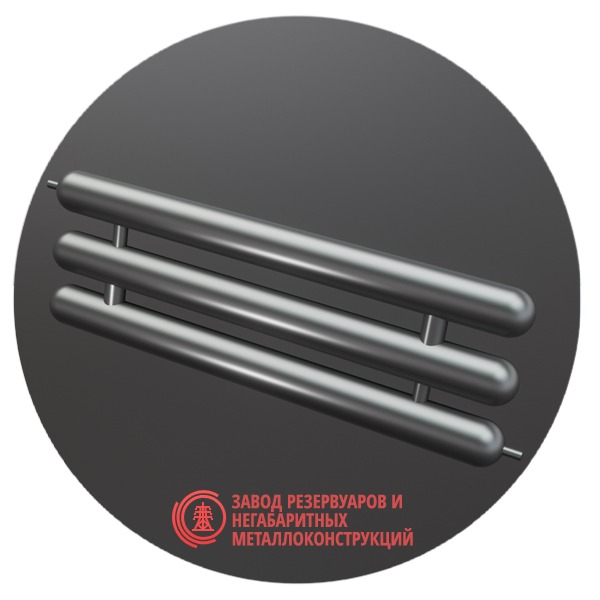 Регистры отопления трехрядные РСЭ-3x76x2.5-5000 мм